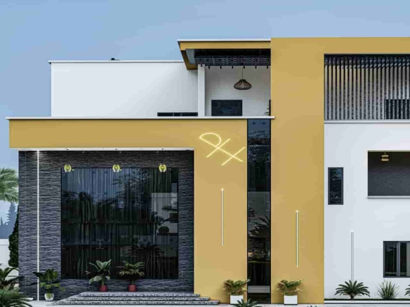 5 detached duplex + attached bq (100sqm) plot of land in idu